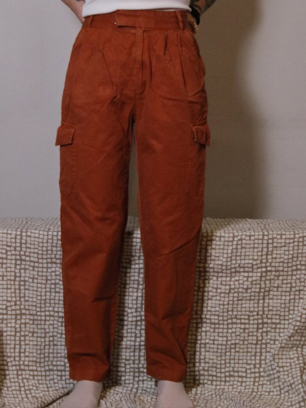 Gap Cotton Rust Orange Cargo Pants Size 00